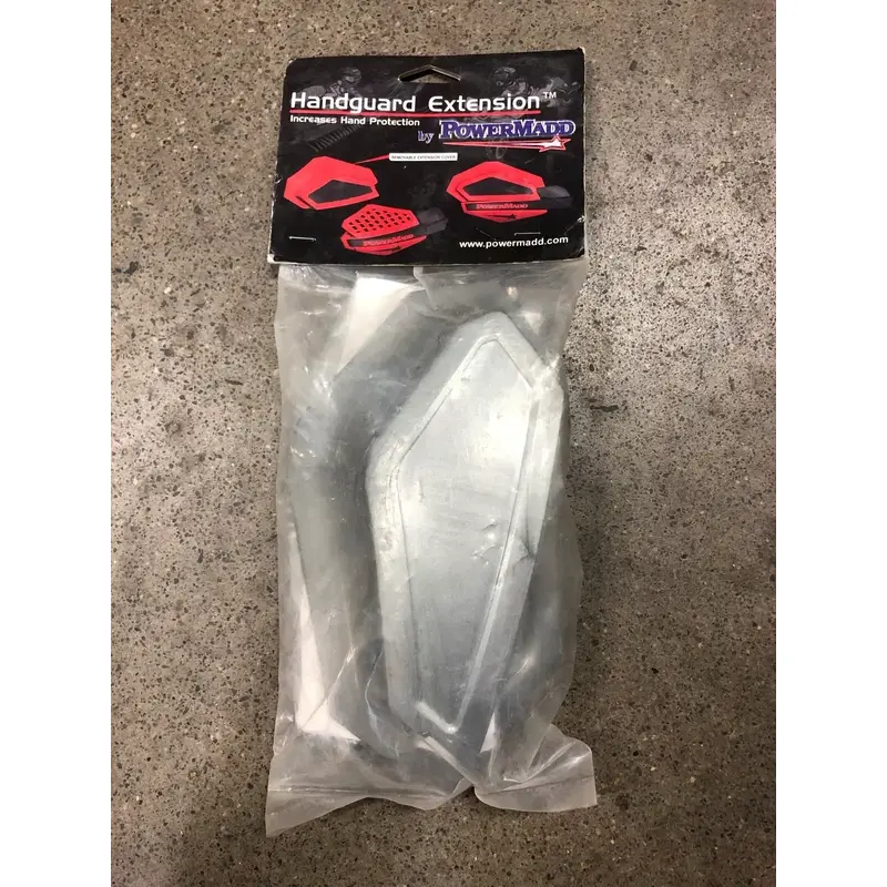 POWERMADD YFZ450 TRX450R LTR450 STAR HANDGUARD EXTENSIONS SILVER GRAY YFZ450R