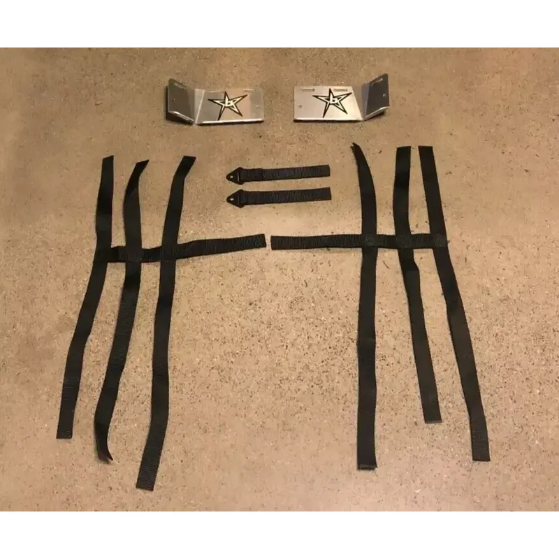 BLINGSTAR HONDA 04-14 TRX450R TRX450ER RIGHT LEFT FOOT HEEL GUARDS NETS PLATES