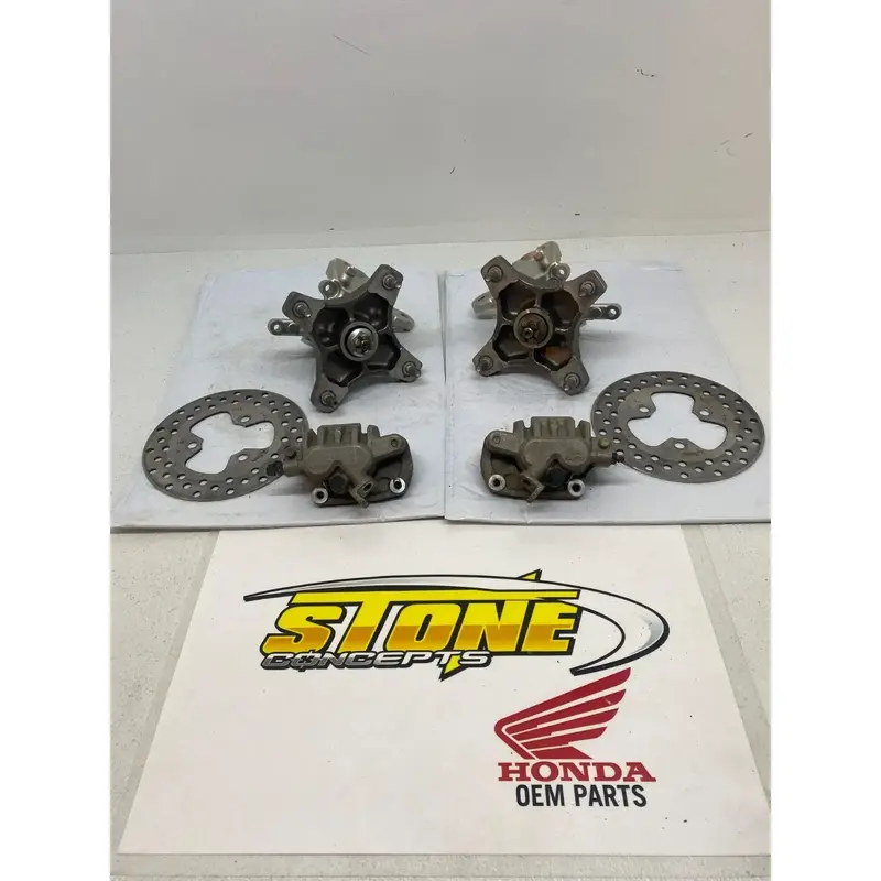 HONDA TRX450R TRX 450R FRONT END WHEEL HUBS SPINDLES CALIPERS UPDATE 250R E