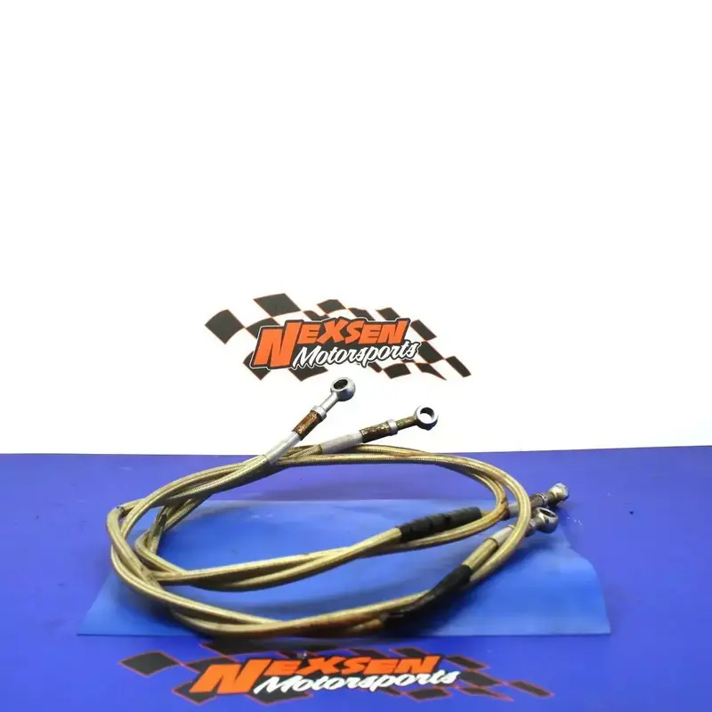 1996 Yamaha Banshee Yzf350 Aftermarket Braided Front Brake Hose Set Left Right