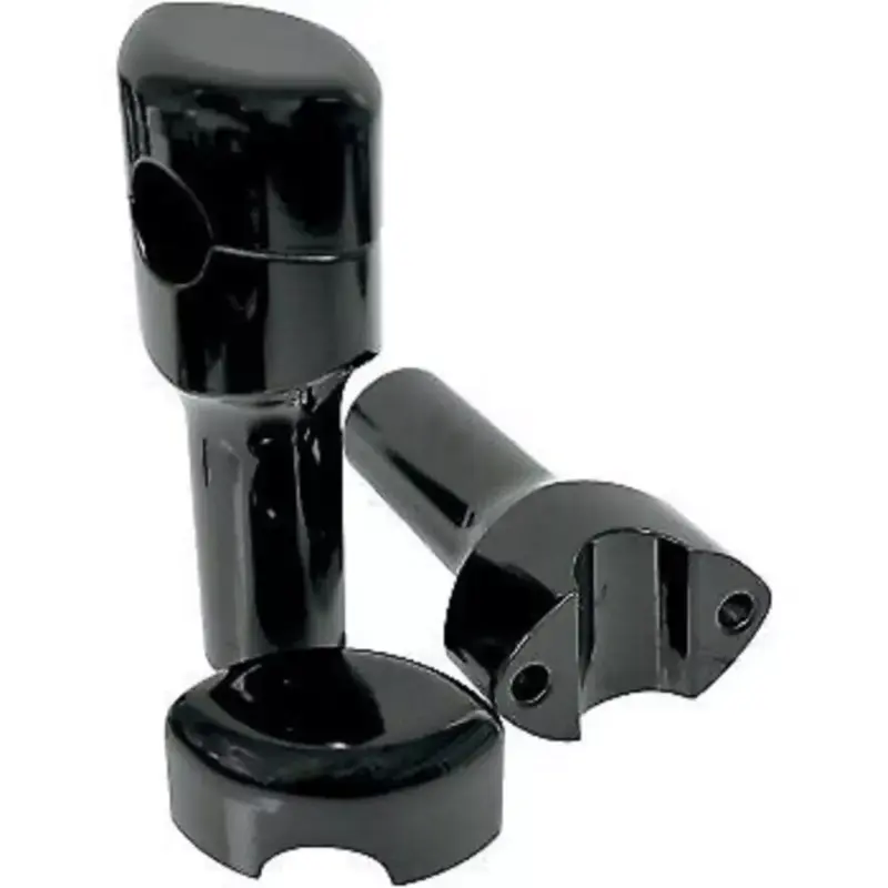 LA CHOPPERS 4" Black Hefty Risers for 1-1/4" Handlebars