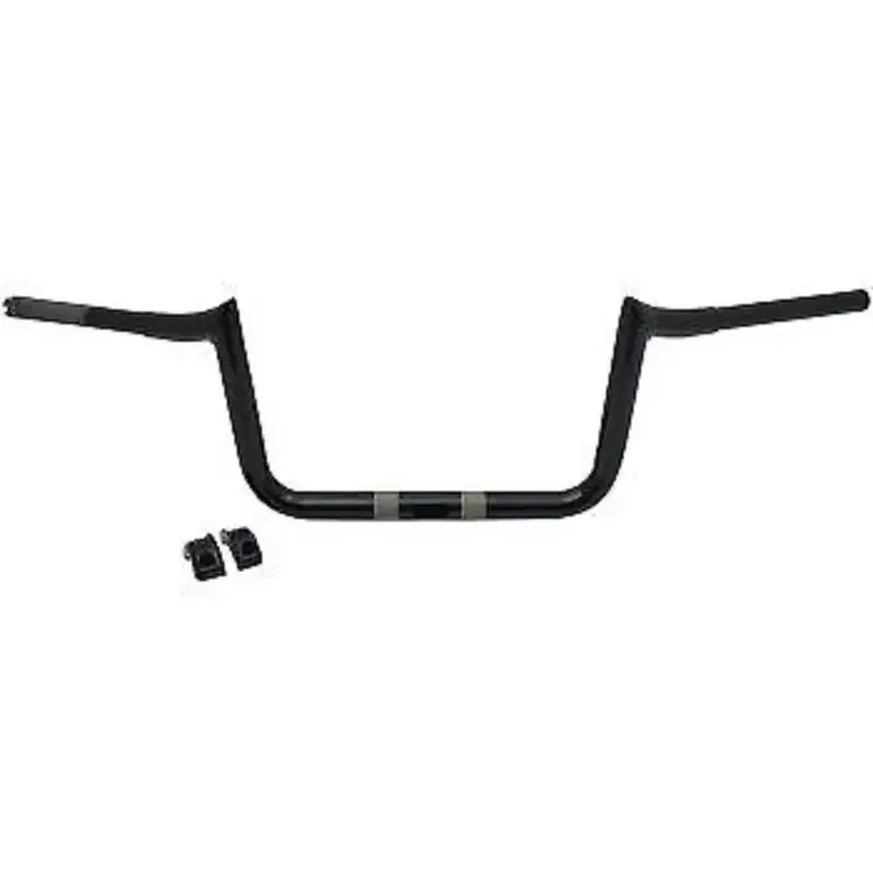 LA CHOPPERS Black 1-1/4" Hefty Prime 10" Ape Hanger Handlebars