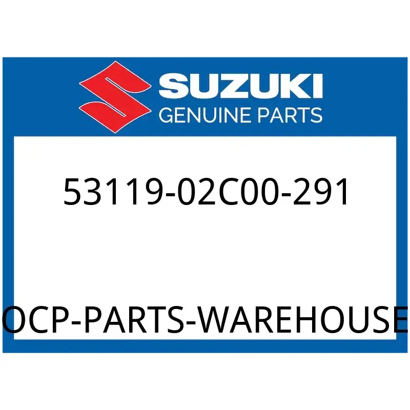 Suzuki OEM Part 53119-02C00-291 FENDER, CENTER REAR (BLACK)