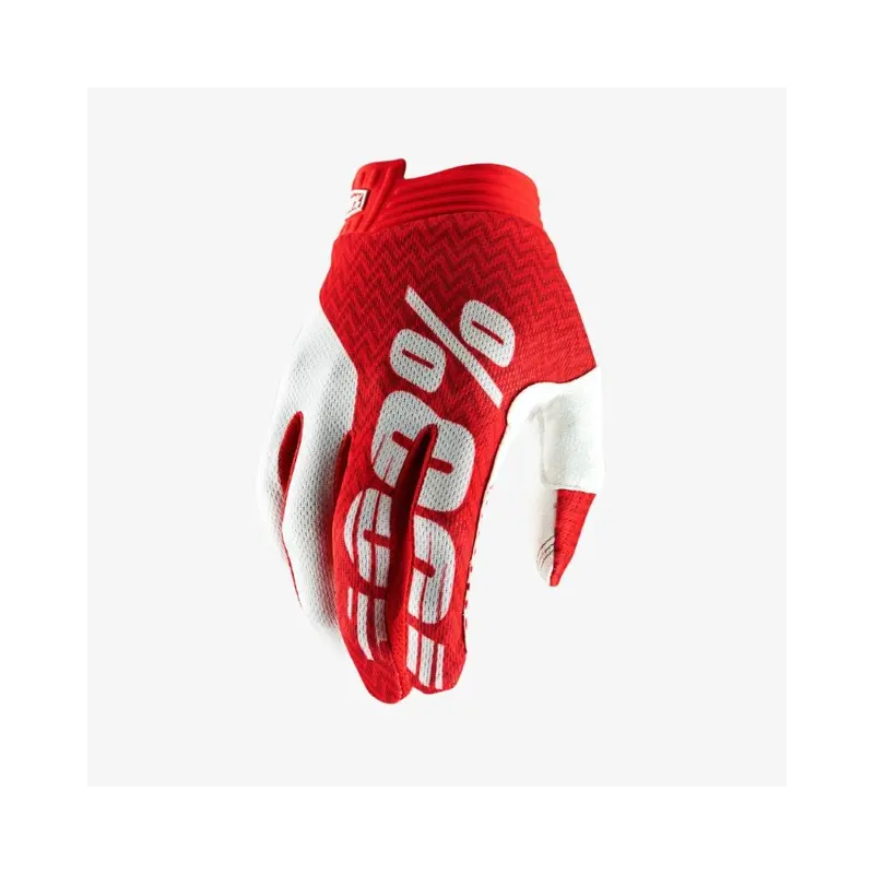 100% ITRACK GLOVE RED/WHT