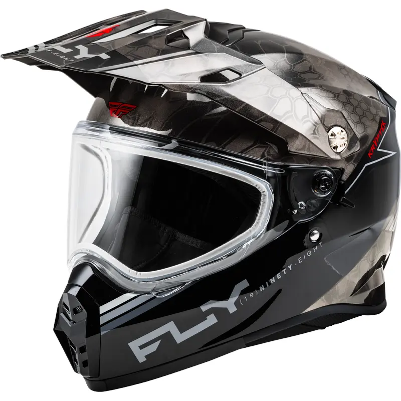 Trekker Cw Conceal Helmet Dual Shld Black/Grey/White Sm