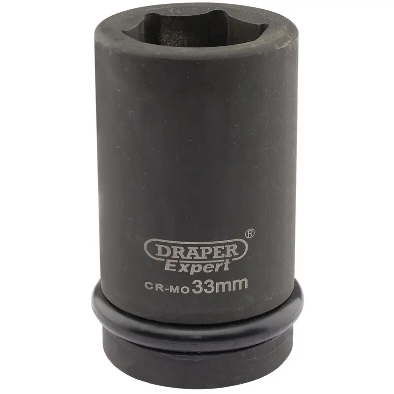 Draper Expert Hi-Torq 6 Point Deep Impact Socket, 1" Sq. Dr., 33mm - 425D-MM