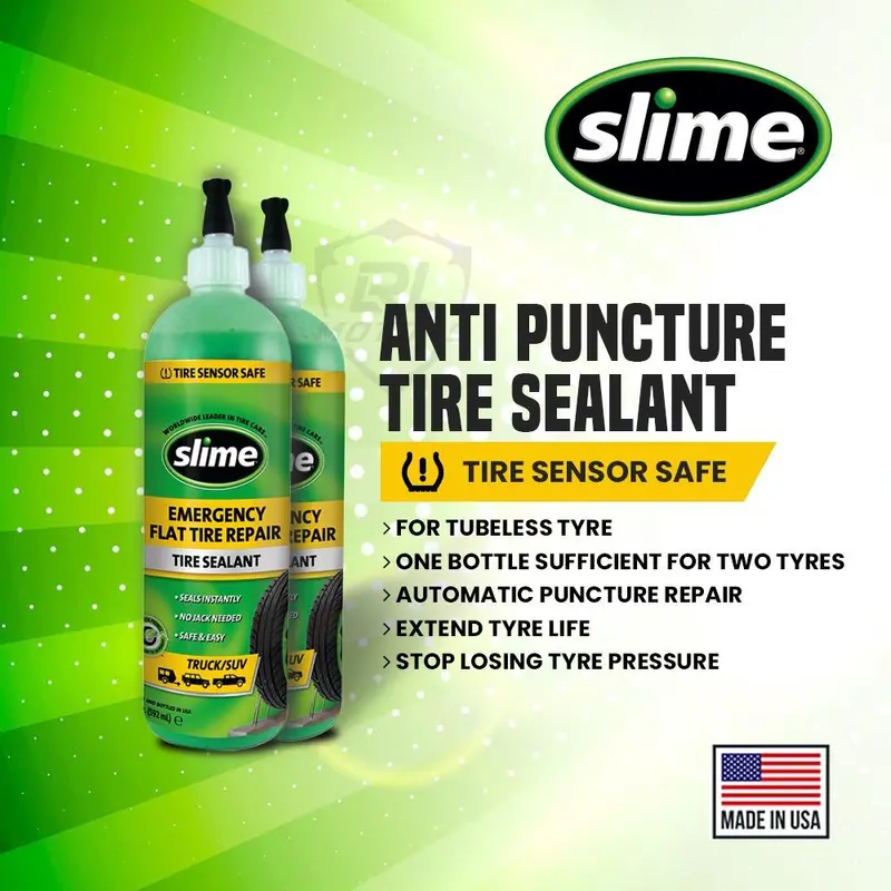 Slime Tyre puncture protect 473 ml ( Tube less tyre)