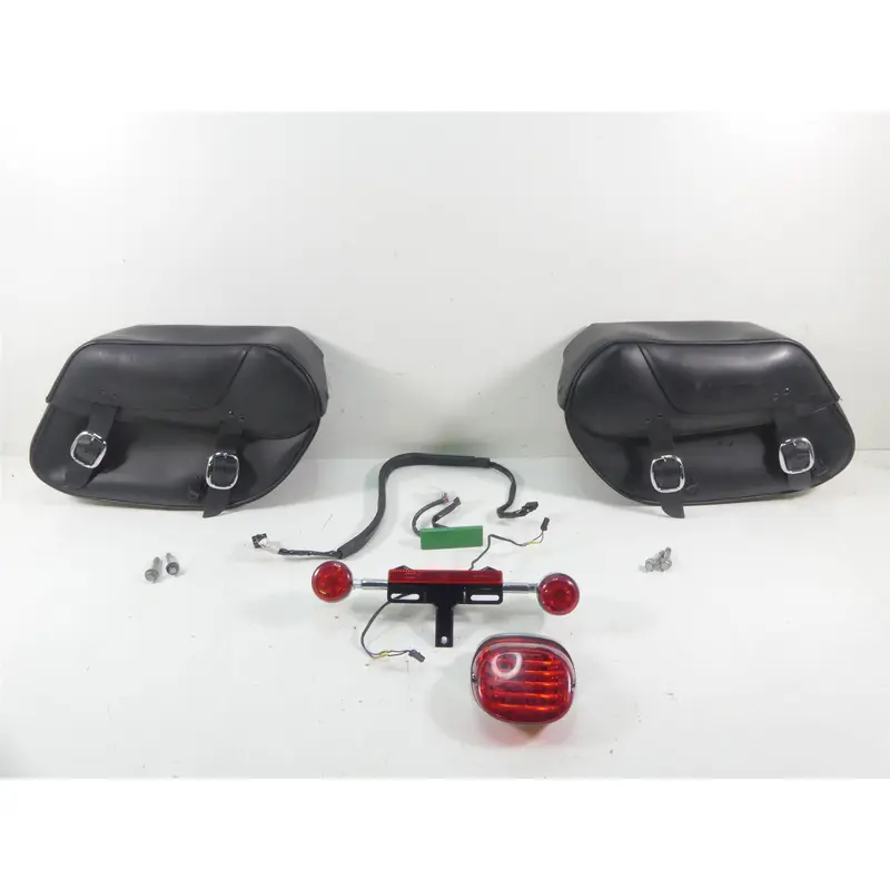 2014 Harley FXDL Dyna Low Rider Oem Leather Saddle Bag & Blinker Set 90369-06