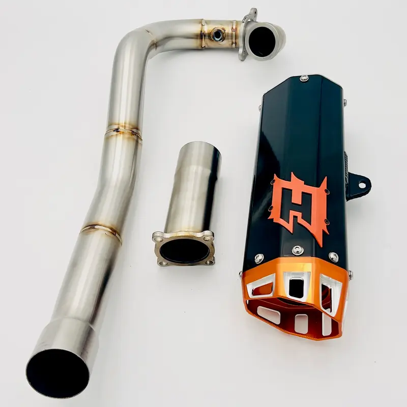 Empire Industries Full System Exhaust Black/Orange For KTM 690 SMCR 2019-2022