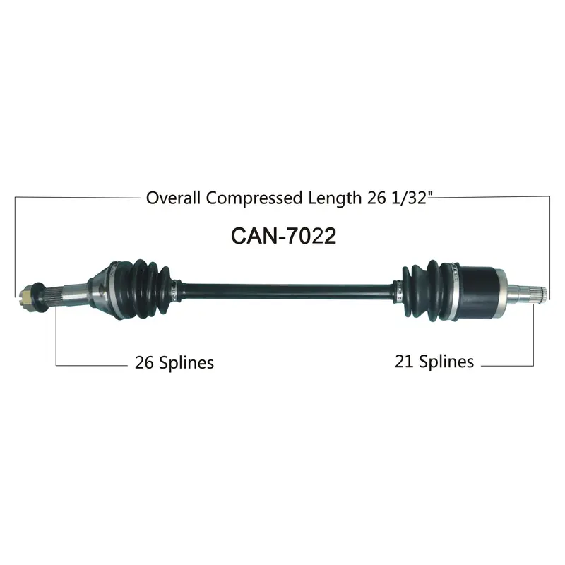 2014-1018  Can Am Maverick 1000R XC XXC  front Left CV axle shaft TrakMotive Can-7022