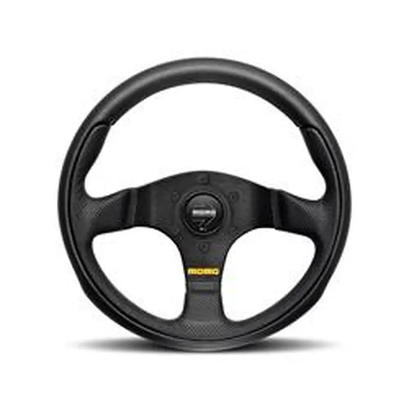 MOMO Team 300mm Black Leather Steering Wheel