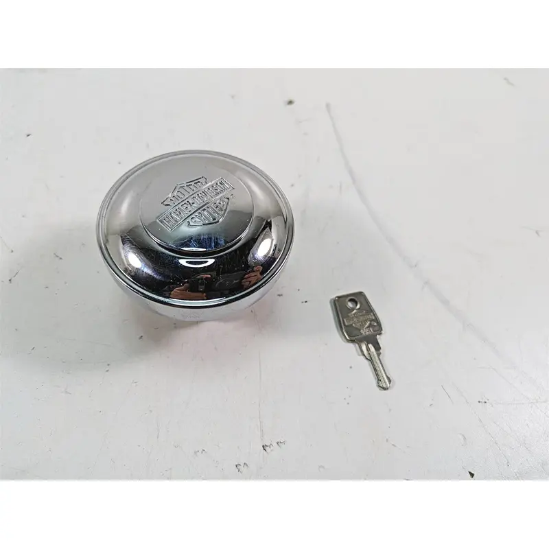 2006 Harley Softail FXSTSI Springer Chrome Fuel Gas Cap & Key