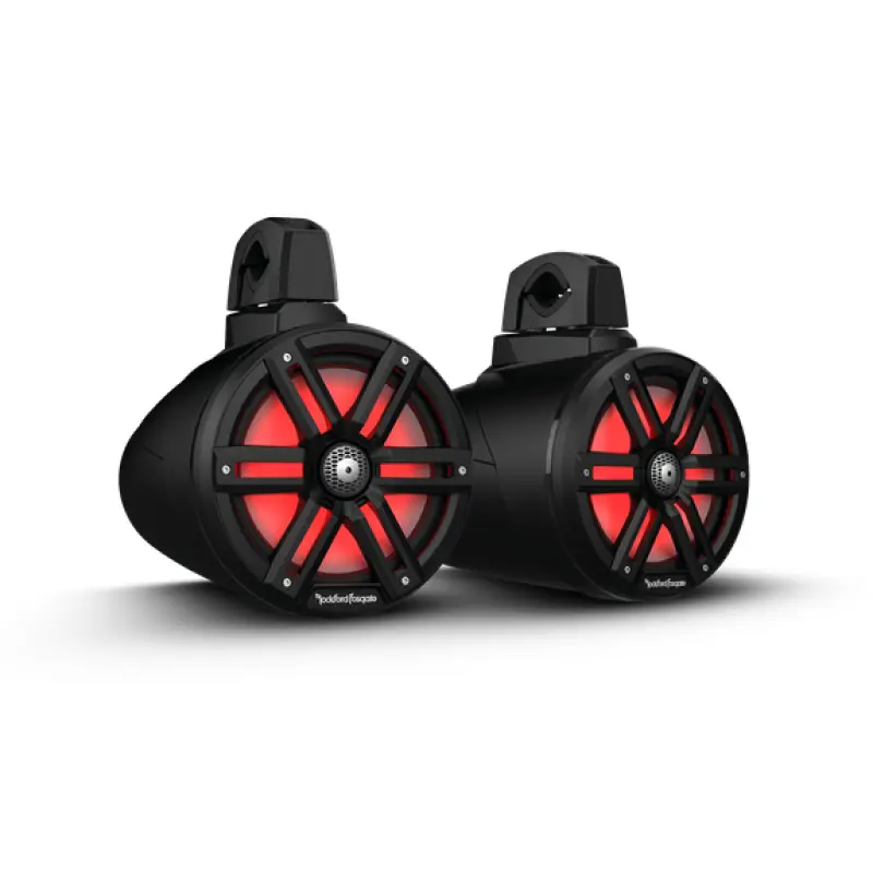 Rockford Fosgate M2 8in. Color Optix 2-Way Wake Tower Speakers (Pair) - Black