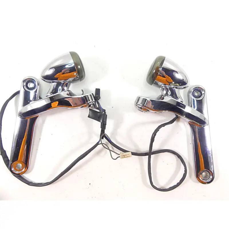 2007 Harley Touring FLHRSE CVO Road King Front Blinker Turn Signal Set 69548-06