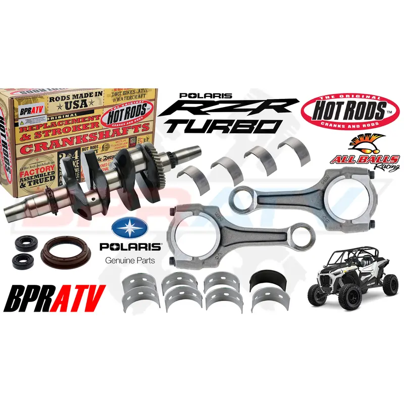 Polaris RZR Pro XP TURBO R OEM RODS Hot Rods Crank Motor Bottom End Rebuild Kit