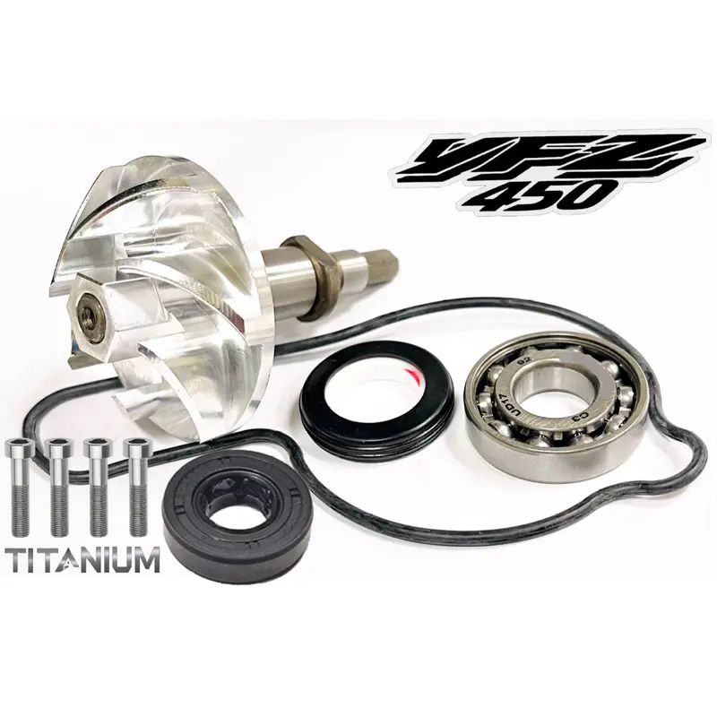 03-14 YZ450F Replacement Water Pump Rebuild Kit SKF Billet Impeller Complete Kit