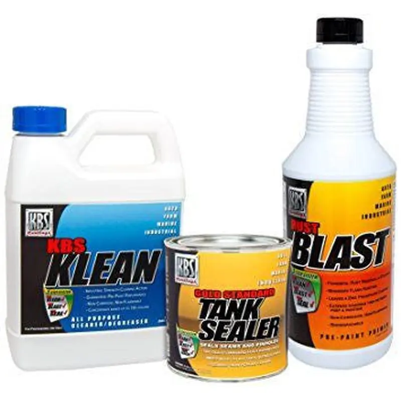 KBS Coatings Cycle Fuel Gas Tank Liner Sealer & Prep Combo Kit - 5 Gallon Tank - (52000)
