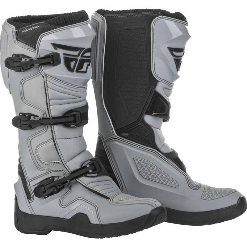 FLY RACING Maverik Boots Grey/Black - Part Number 364-68009