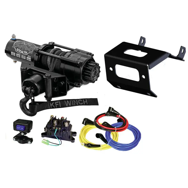 Honda Rancher TRX420 TM SE35 Stealth 3500 lb Synthetic Rope Winch kit by KFI