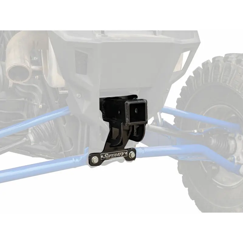 SuperATV 2'' Rear Receiver Tow Hitch for Polaris RZR PRO XP / 4 (2020+) - Black