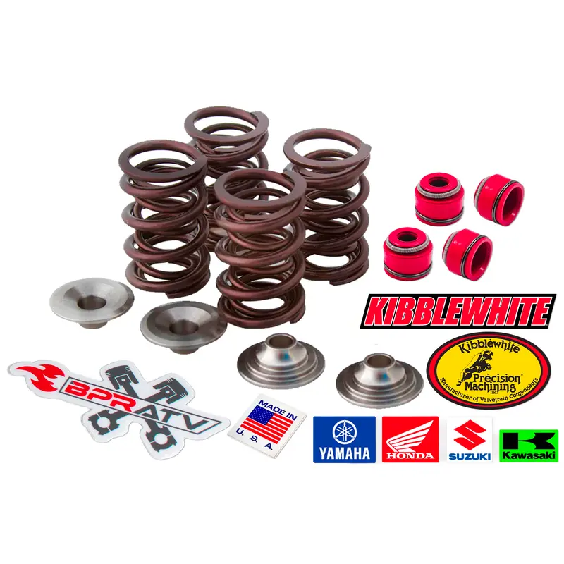 85 86 Honda ATC350X Kibblewhite Valve Spring Kit Titanium Retainers KP RED Seals