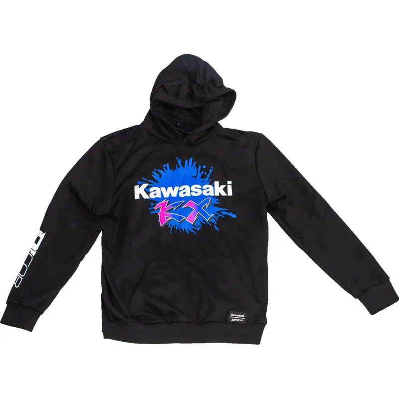 D'COR VISUALS Kawasaki Factory Sweatshirt - Black - Medium 85-213-2