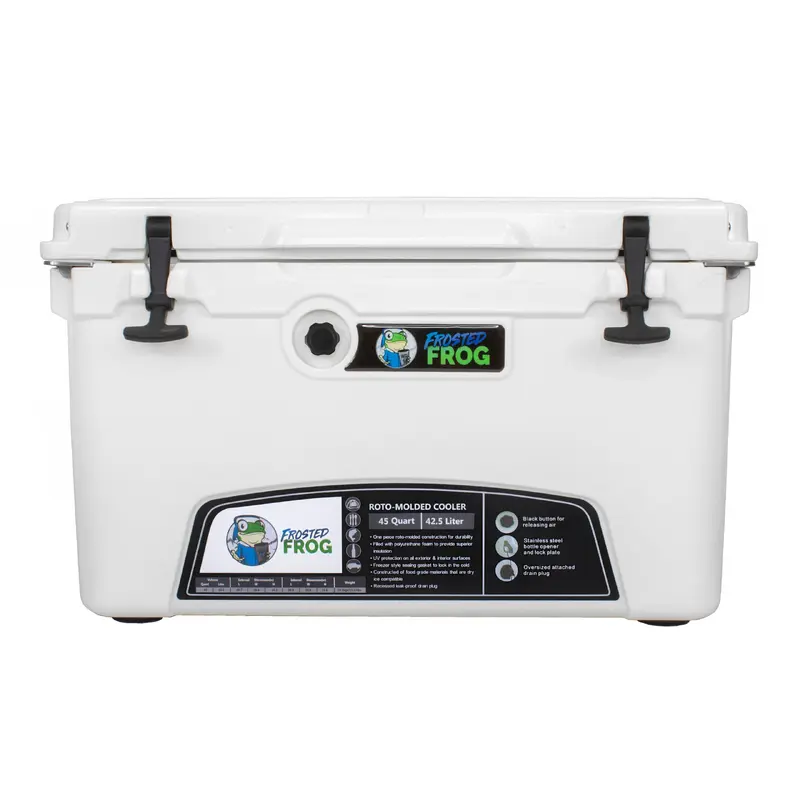 Frosted Frog 45QT Cooler  White, 45QT