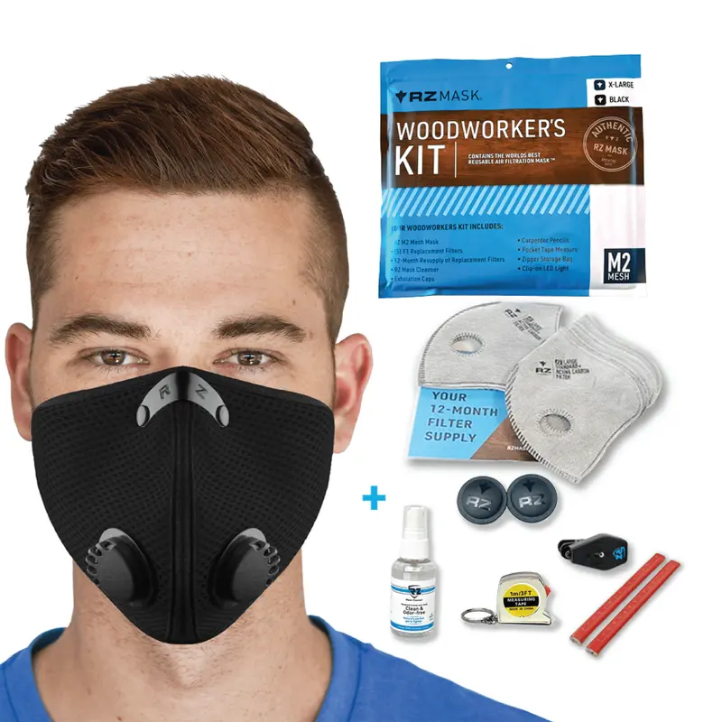 RZ Mask M2 9-Piece Woodworker's Kit: Your Essential Safety Companion