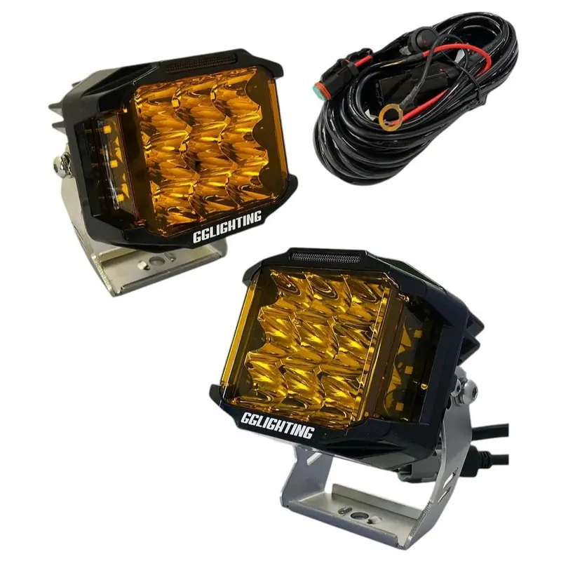 CB60 Amber Pod Bundle With Wiring Harness