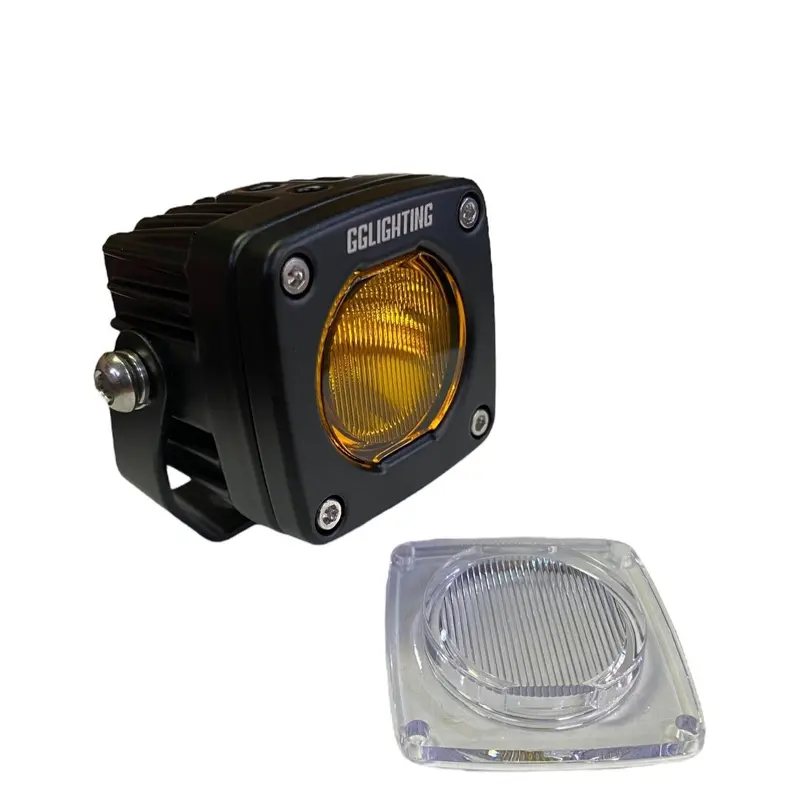 GP5 Single LED Pod Light Amber + Free Clear Lens