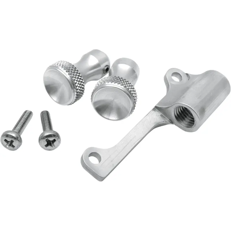 TODD'S CYCLE Enrichener Cable Relocation Bracket Kit with Knobs - Mikuni - Raw TMK-2
