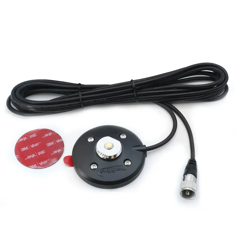 Rugged Radios NMO - Adhesive Antenna Mount with 15' Coax Cable NMO-STICK-ON