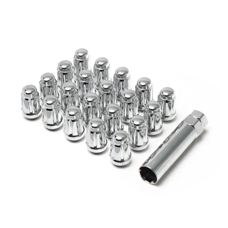 12X1.50 SPLINE 5 LUG KIT 1.38" CHROME