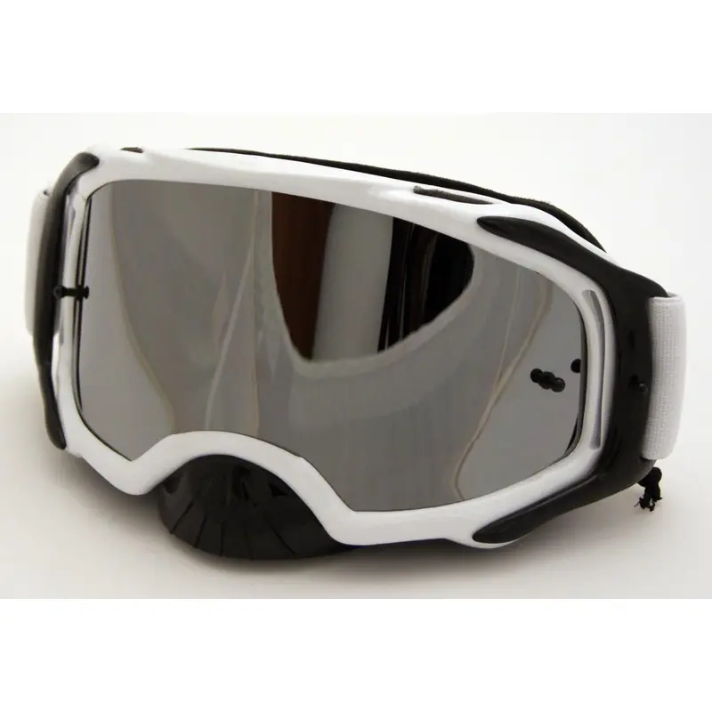 RNR PLATINUM TEAR OFF MIRRORED, WHITE GOGGLE, GAM22, TEAR OFF