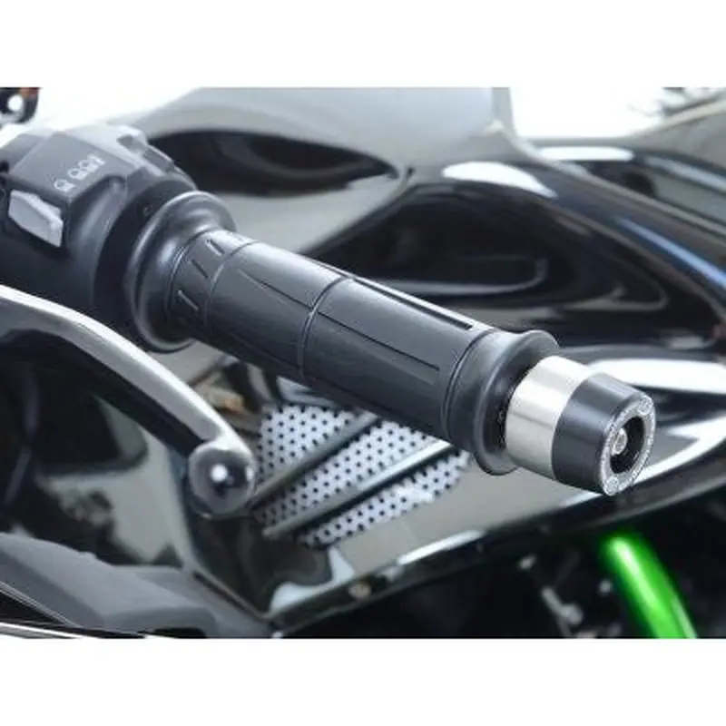 R&G Racing Black Bar End Sliders For 2015-2020 Kawasaki Ninja H2 ZX1000