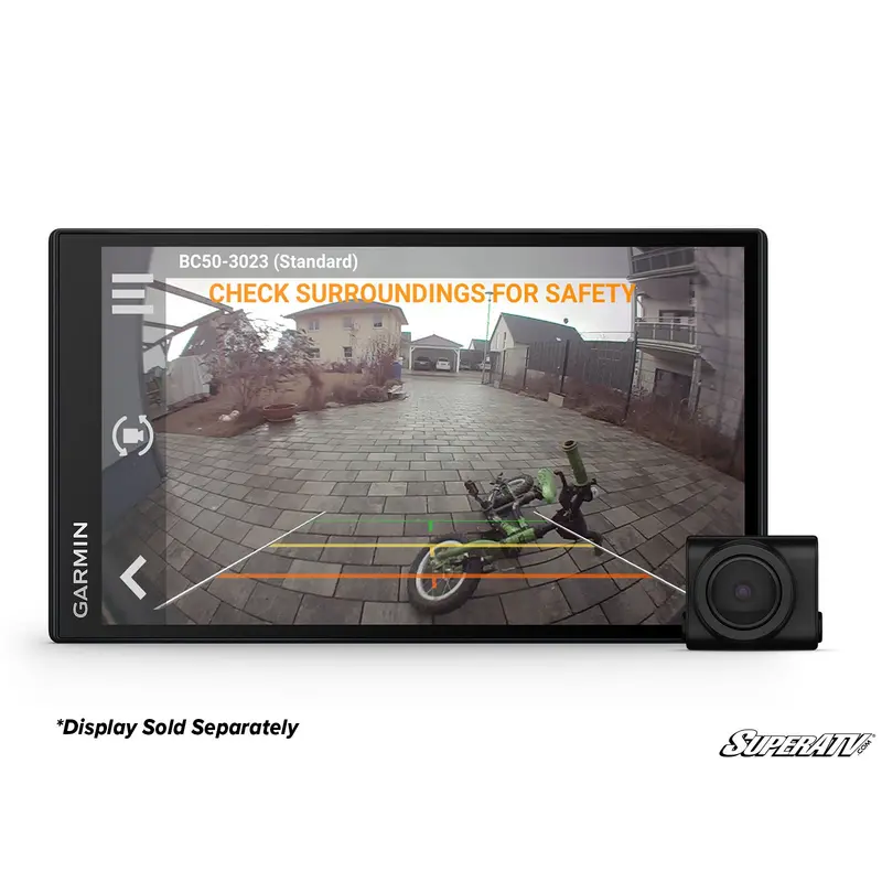 Super ATV GARMIN BC 50 WIRELESS BACKUP CAMERA WITH LICENSE PLATE MOUNT