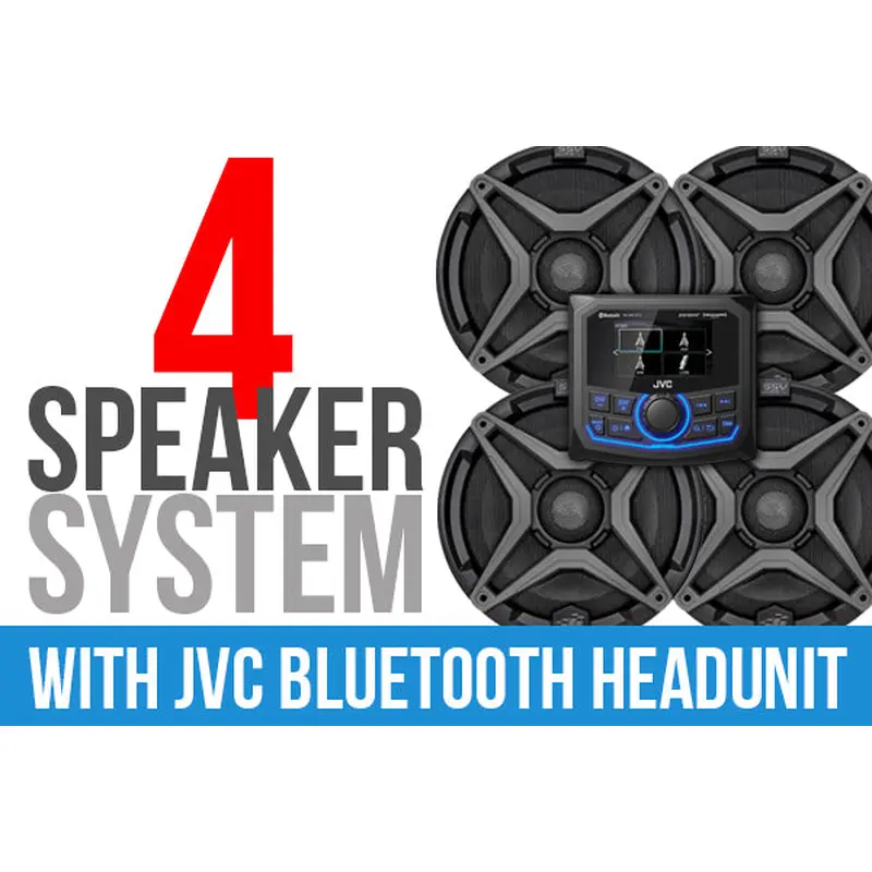 4 Speaker Plug And Play Kit With Jvc Mr1 Receiver