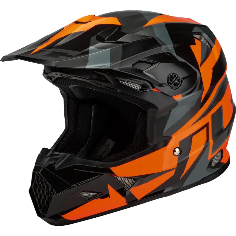 Mx 96 Splinter Helmet Black/Orange Md
