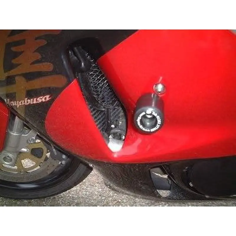 R&G Racing White Classic Style Crash Protectors For 2001-2007 Suzuki Hayabusa 1340