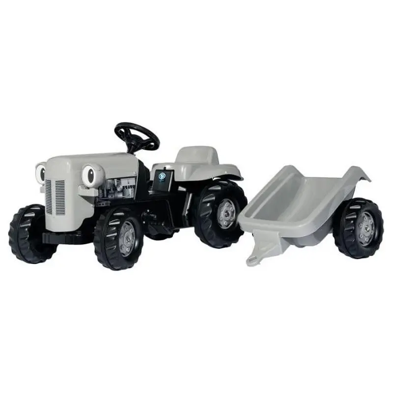 Little Grey Fergie Ride-On Tractor with Trailer  Durable Toy for Kids 3+ | X993070612000
