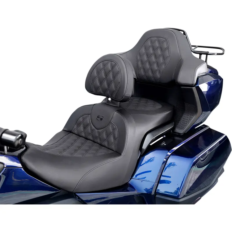 SADDLEMEN Lattice Stitched Tour-Pak Passenger Pad - GL H18-07-TPACK-LS