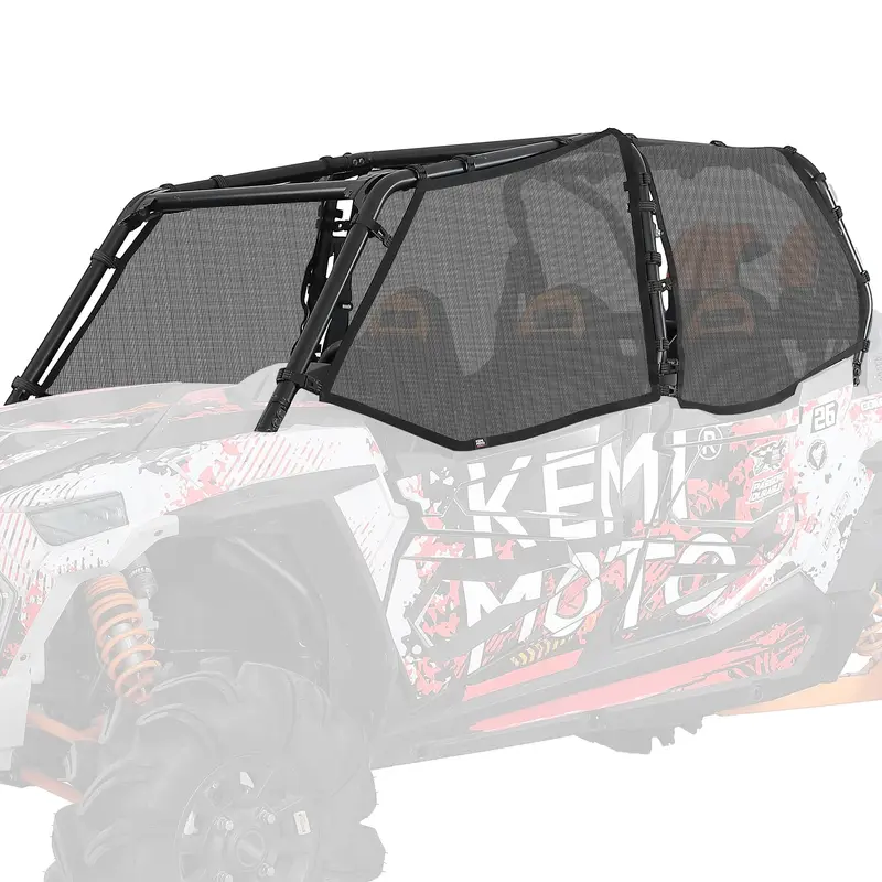PVC Mesh Window Nets Door Nets for Polaris RZR XP 1000 4 Door 2014-2023