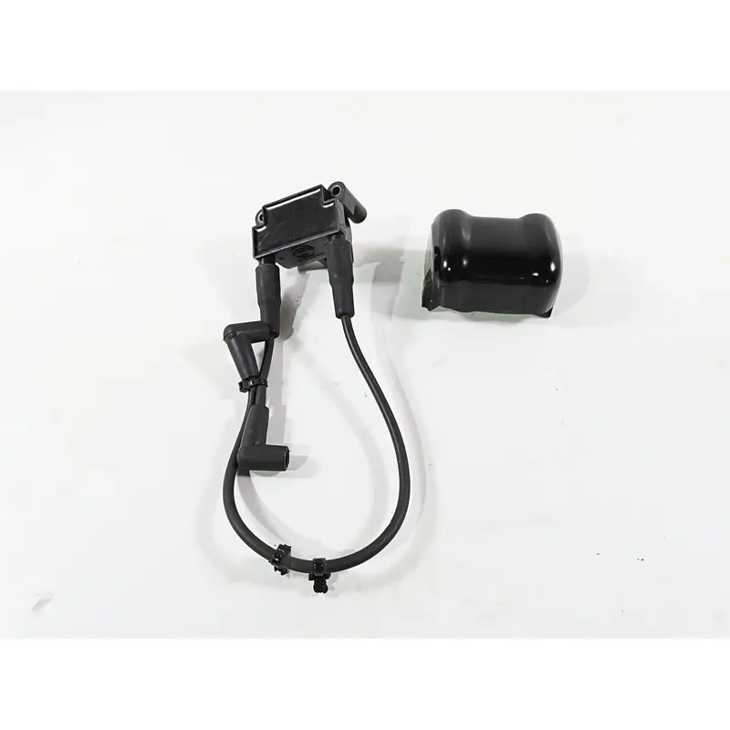 2009 Harley FLSTSB Cross Bones Ignition Coil & Gloss Black Cover 31696-07A