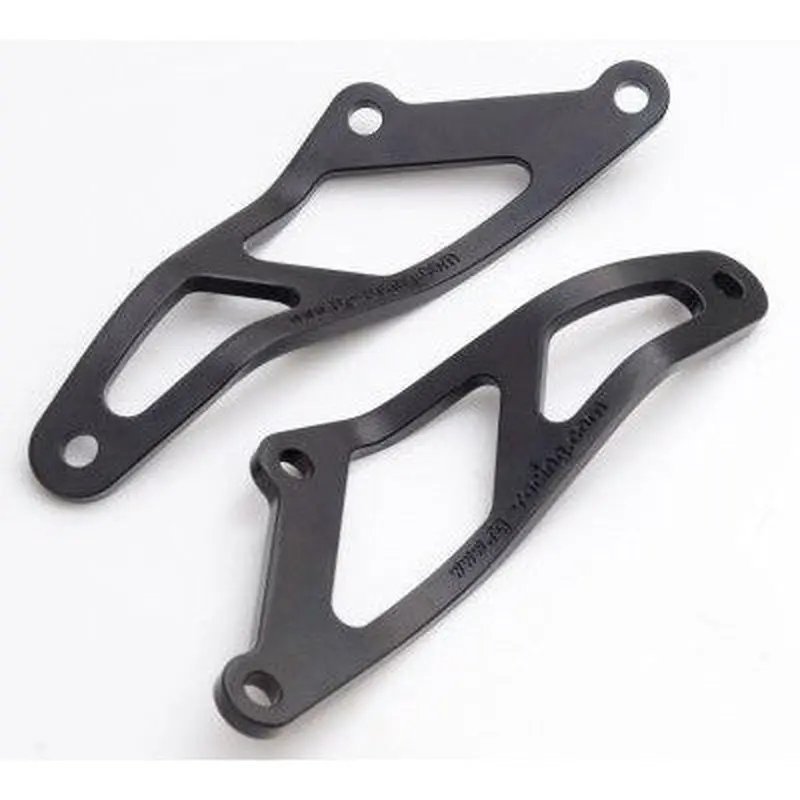 R&G Racing Silver Exhaust Hangers For 2004-2007 Aprilia Pegaso 650 Factory