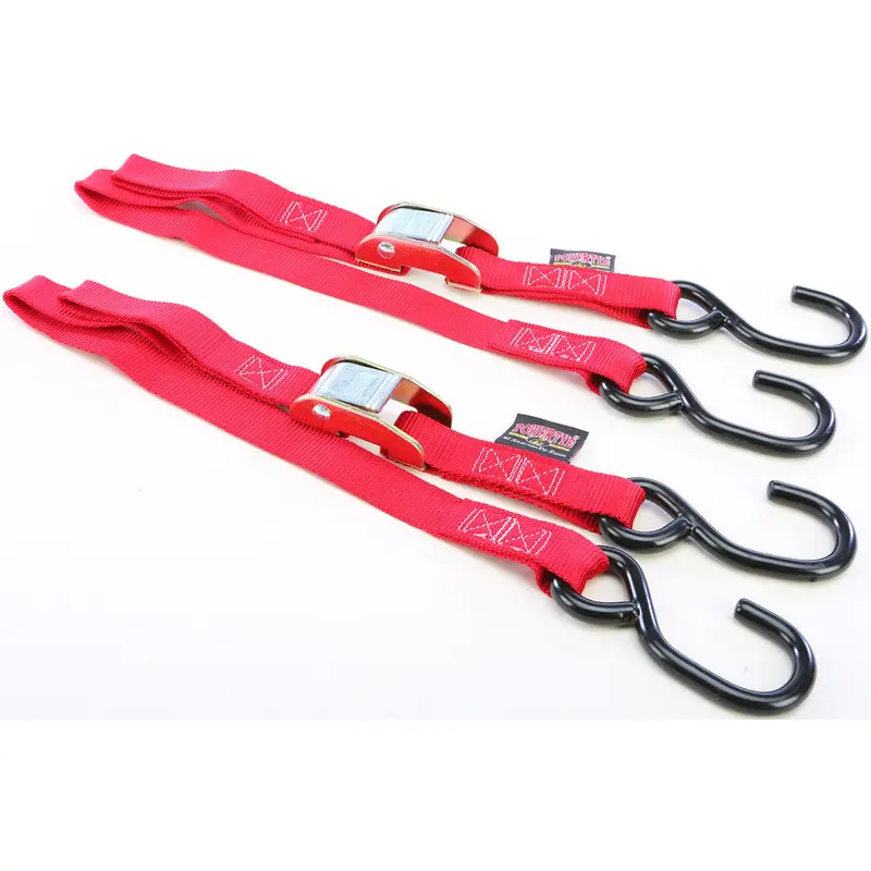 POWERTYE TIE-DOWN CAM S-HOOK WATERCRAFT 1"X3' RED PAIR 22031