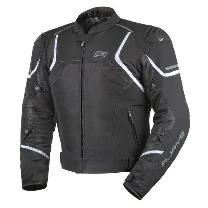 RJAYS PACE AIRFLOW Jacket Blk/Wht - Hi-Flow Mesh Sports