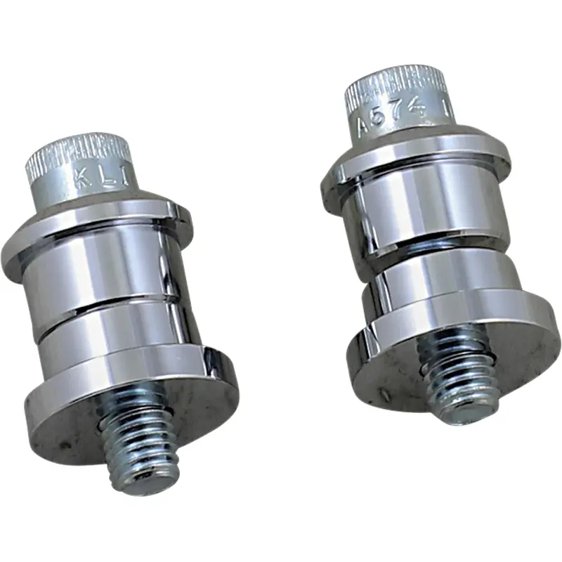 BILTWELL Riser Bushings - Solid - Chrome 6908-105