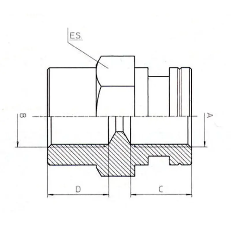B & H Standard - Female/female adaptor