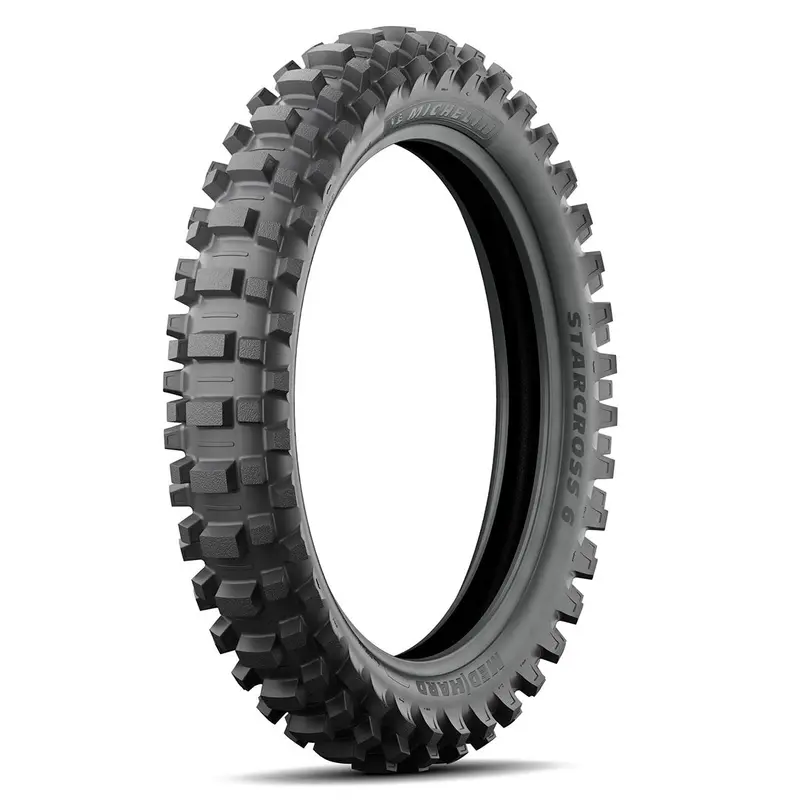 100/90-19 Bias 57M StarCross 6 Med Hard Tyre NHS TT Rear Michelin (M1910090SC6MHR)