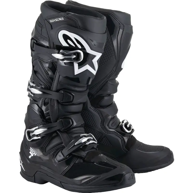 Alpinestars Tech 7 Boots Black Size 13 - Innovative Off-Road Performance